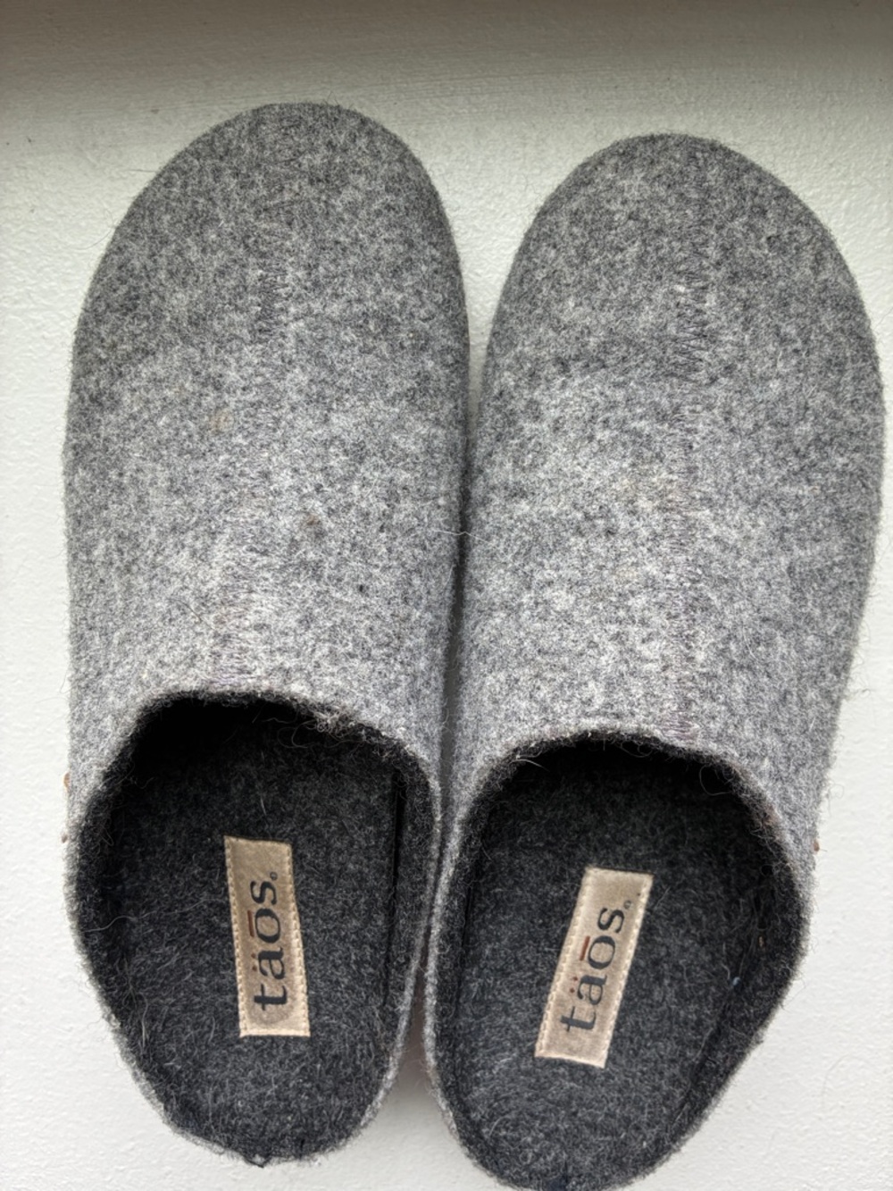 Taos Woolery Gray Slip-On Clog Slipper - Picture 3 of 8